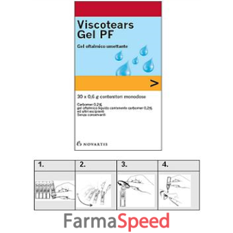 viscotears gel pf gel oftalmico umettante 30 flaconcini monodose 0,6 g