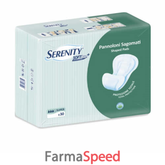 pannolone per incontinenza sagomato serenity softdry+ aloe super 30 pezzi