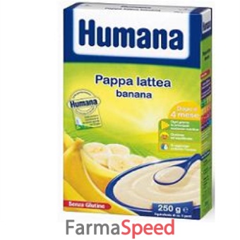 humana pappa lattea banana senza glutine 250g