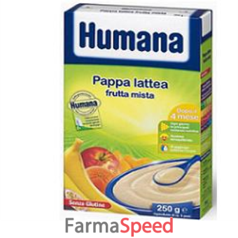 humana pappa lattea frutta mista senza glutine 250g