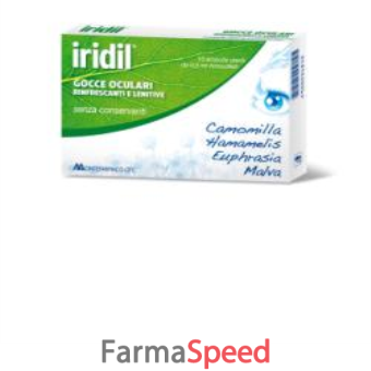 gocce oculari iridil 10 ampolle monodose richiudibili 0,5 ml