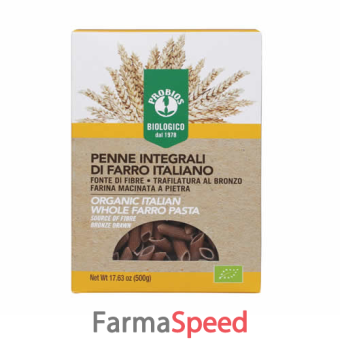 pasta 100% farro integrale penne rigate 500 g