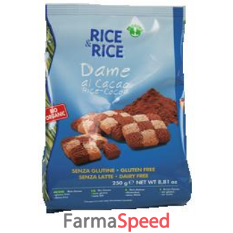 rice&rice dame di riso con cacao senza latte 250 g