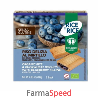 rice & rice riso delizia mirtillo e grano saraceno 6 x 33 g