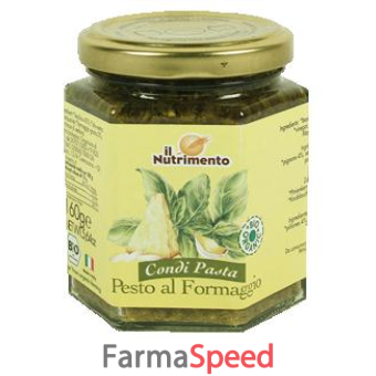 il nutrimento pesto alla genovese con formaggio senza glutine 130 g