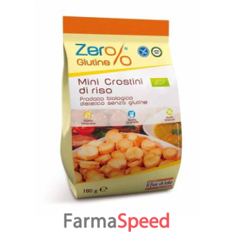 zero% glutine mini crostini di riso 180 g