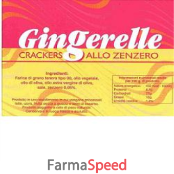 gingerelle crakers zenzero 150 g