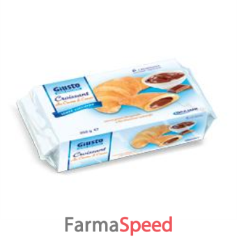 giusto senza zucchero croissant crema cacao 252 g