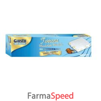 giusto senza zucchero torrone mandorle morbido