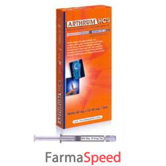 siringa intra-articolare arthrum hcs condroitina solfato 40 mg sodio ialuronato 40 mg 2 ml