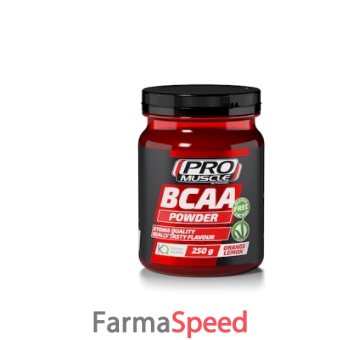 pro muscle bcaa powder orange/lemon 250 g