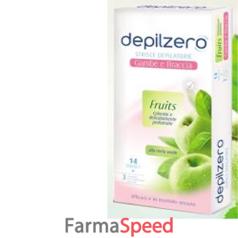 depilzero fruits strisce corpo 14 pezzi