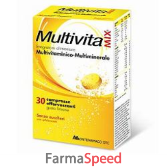 multivitamix effervescente senza zucchero e senza glutine 30cpr*