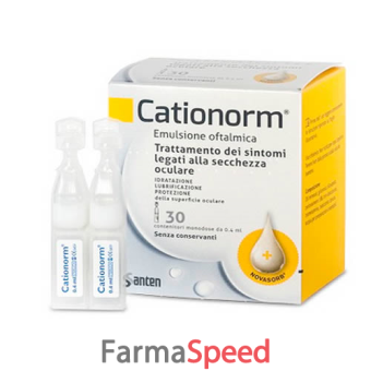 cationorm gocce 30 fiale monodose da 0,4 ml