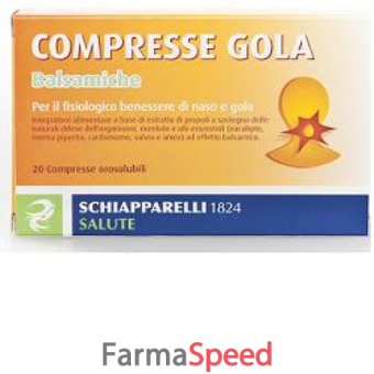 schiapparelli compresse gola balsamiche 20cpr*