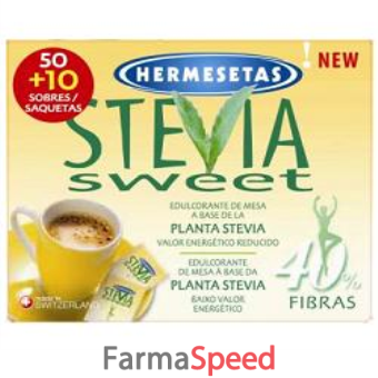 hermesetas stevia 50+10 bustine