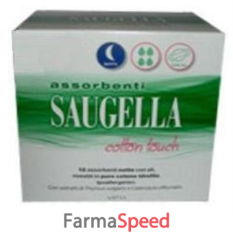 saugella cotton touch assorbenti notte 12 pezzi taglio prezzo