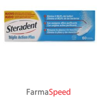 steradent triple action plus 60 compresse pulenti