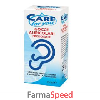 gocce auricolari predosate care for you 15ml