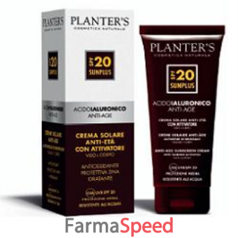acido ialuronico crema solare con attivatore abbronzatura spf 20 100ml