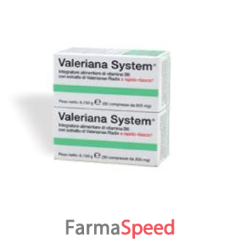 valeriana system 30 compresse+30 compresse