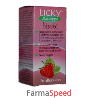 licky sciroppo bambini fragola 150 ml