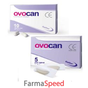 ovocan kit 5 ovuli vaginali 2,7 g + 10 capsule orali 500 mg