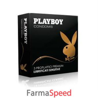 profilattico playboy lubrificato sensitive 6 pezzi