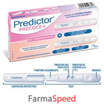 predictor test di gravidanza precoce 1 test + 1 test di conferma