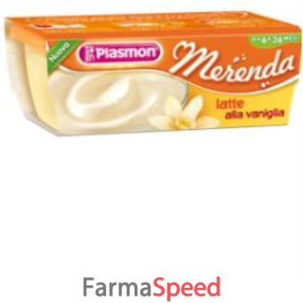 merenda latte e vaniglia 120 g x 2 pezzi