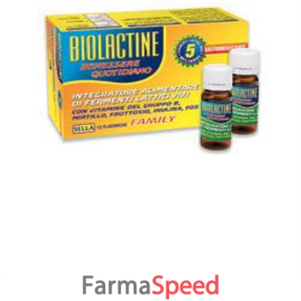 biolactine 5 mld fam 12 flaconcini nf