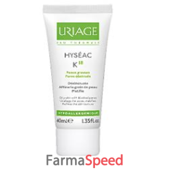 hyseac k18 crema seboregolatrice/purificante per la pelle del viso tubetto 40 ml