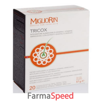 migliorin tricox 20 tavolette + 20 gellule + 20 capsule