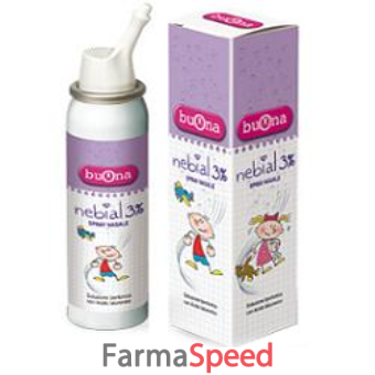 soluzione salina ipertonica nebial con acido ialuronico 3% spray nasale 100 ml