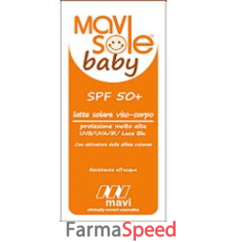 mavisole baby spf 50+ latte solare viso/corpo 150 ml