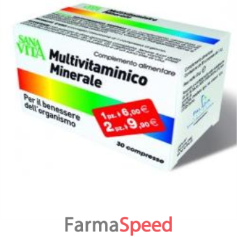 sanavita multivitaminico minerale 30 compresse