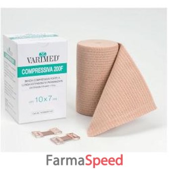 benda elastica varimed 200f compressione forte estensibilita' 170% 12x700cm con graffette