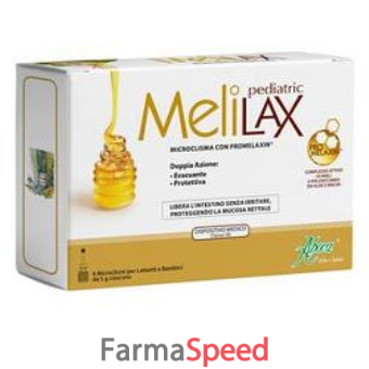 melilax pediatric microclismi 6 pezzi 5 g