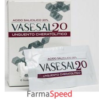 vasesal 20 6 bustine pluridose da 5 ml unguento cheratolitico