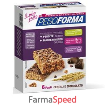 pesoforma barretta cereali/cioccolato 12 pezzi