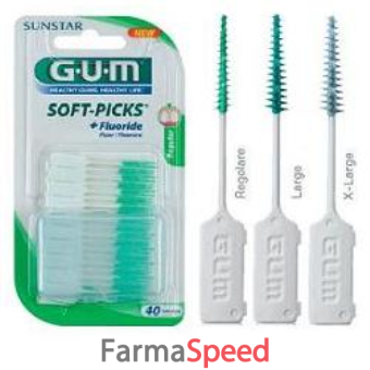 gum soft-picks scovolino gomma + fluoro x-large 40 pezzi