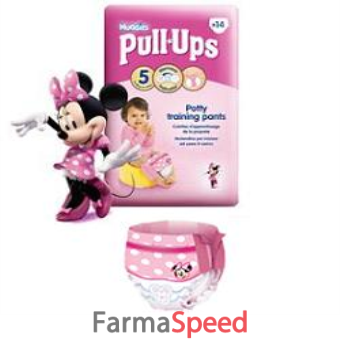 huggies pull ups girl medium 8/15 kg pacco singolo 16 pezzi