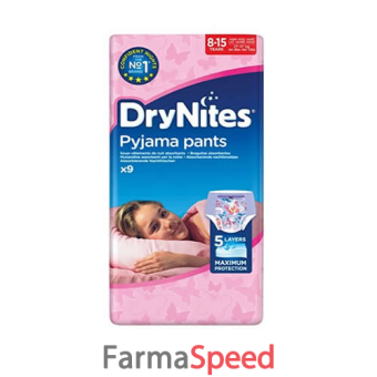 huggies drynites girl 27/57kg 9 pezzi