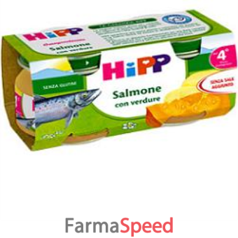 hipp omogeneizzato salmone verdure 80 g 2 pezzi