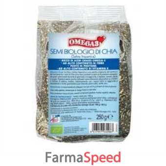 fsc omega 3 semi di chia bio ad alto contenuto di fibra 250 g