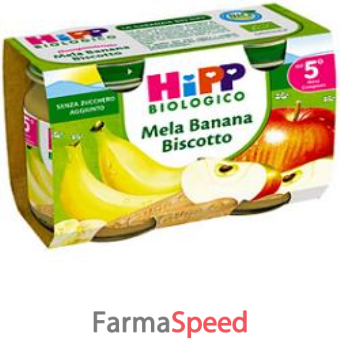 hipp biologico omogeneizzato mela banana biscotto