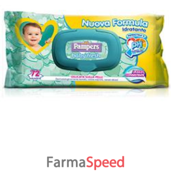 pampers baby fresh onda clean 72 salviettine nuova lozione