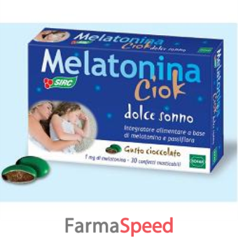 melatonina ciock dolce sonno 30 confetti astuccio 30 g