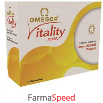 omegor vitality liquido 20 fiale monodose da 8,7 ml