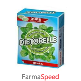 dietorelle caramelle dure in formato astuccio 40grammi al gusto menta dolcificate a base di stevia